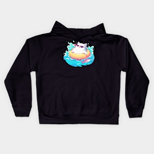 relaxing cat Kids Hoodie